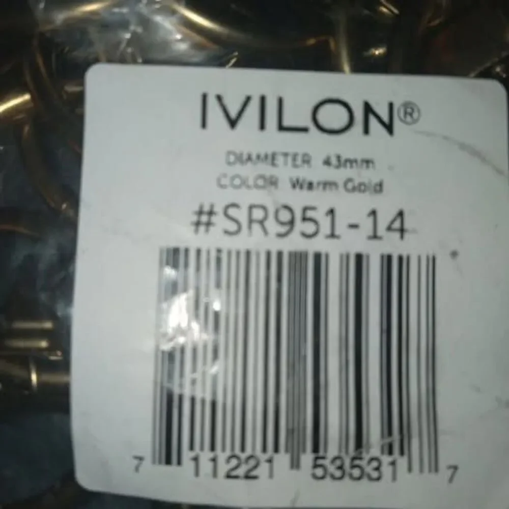 Ivilon Drapery Curtain Clip Rings for Panels 1.7